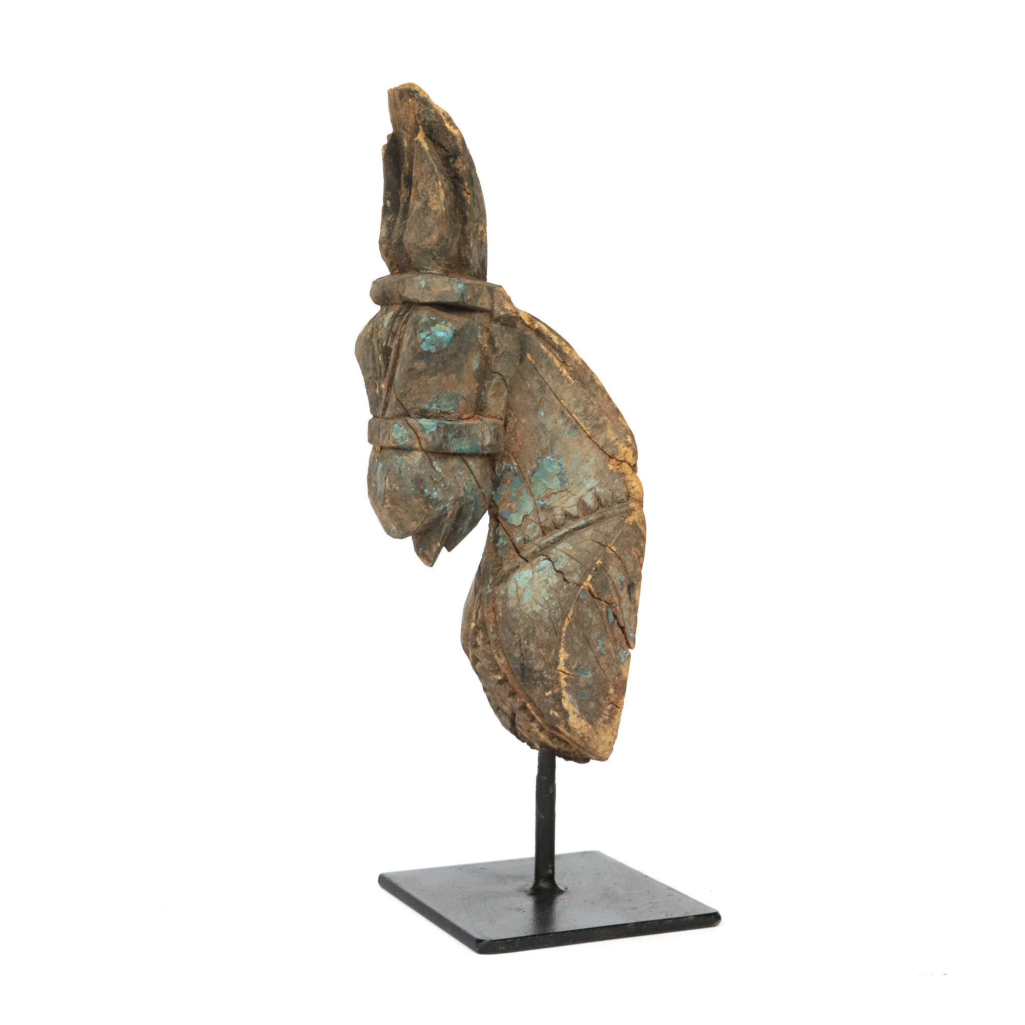 Antike Pferdeköpfe aus Holz, Unikate, H 28 - 35 cm von fischer's lagerhaus