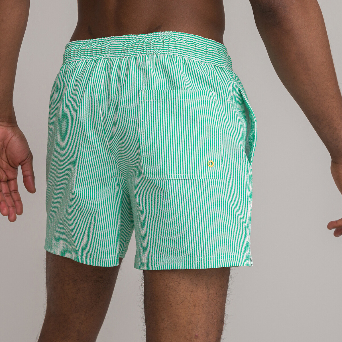 COLEÇÕES LA REDOUTE<br>Shorts de banho com estampa Seersucker