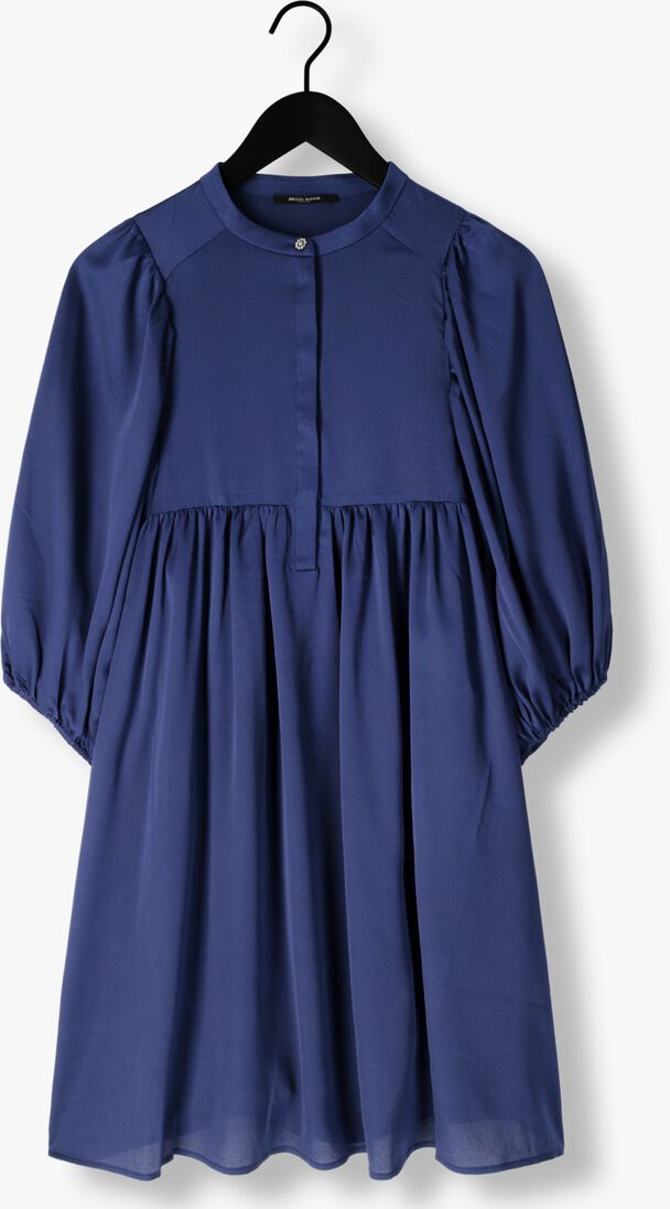 donkerblauwe bruuns bazaar midi jurk sarina dress
