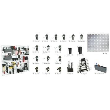 Raaco wandpaneel 4 stuks incl. 40 accessoires