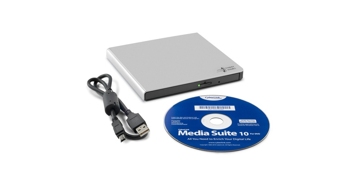 Hitachi-LG Data StorageGP57ES40 externe dvd-brander  (Zilver, M-Disc, Retail)
