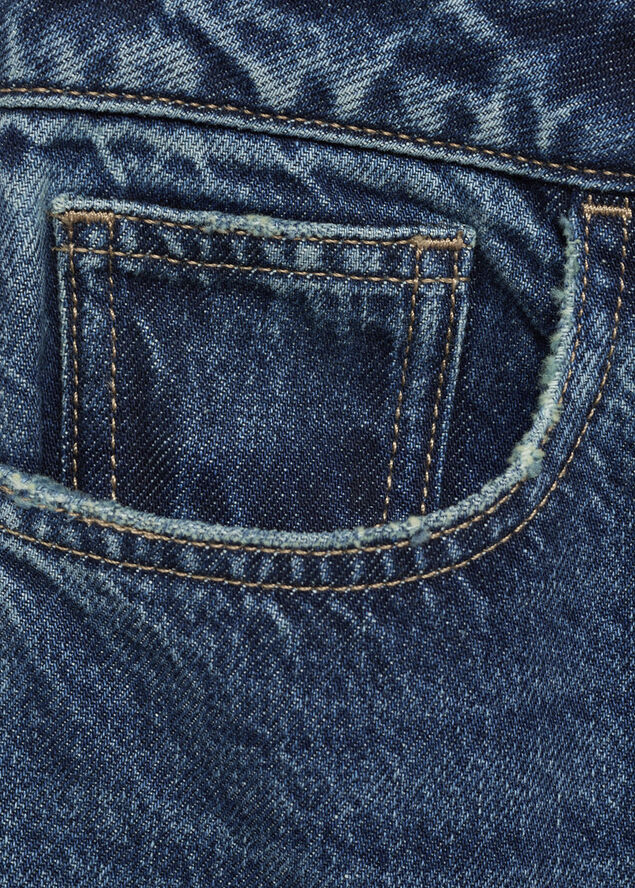 MANGO Mom2000 high-rise jeans Open blue