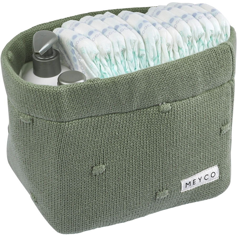 MEYCO Wickeltischkörbchen medium Knots Forest Green