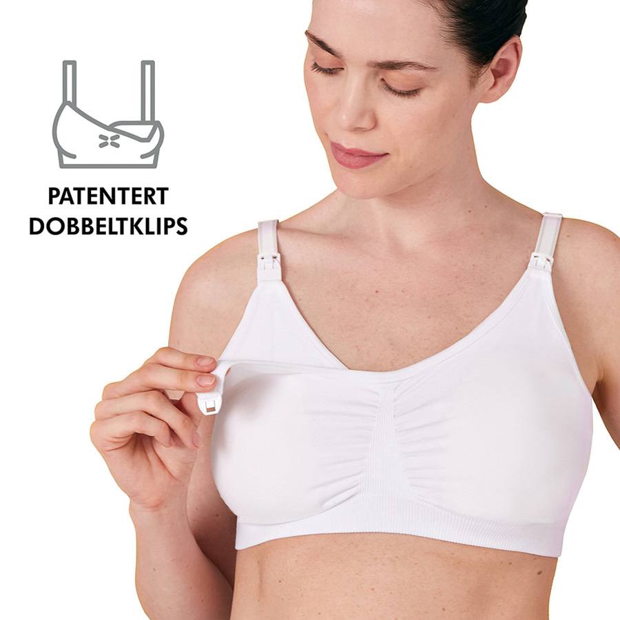 Medela 3-In-1 Nursing And Pumping Bra White S