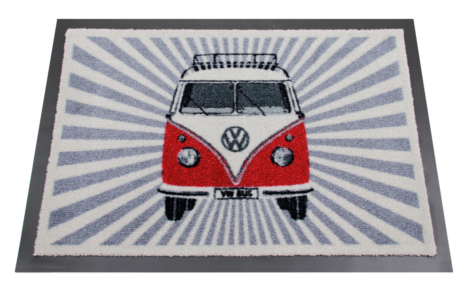 VW Collection T1 Bulli Strahlen Fußmatte Blau 70 x 50 cm
