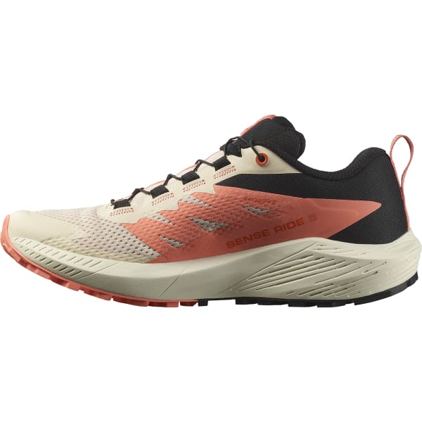 Chaussure trail SALOMON SENSE RIDE 5 W TENDER PEACH/FUSION CORAL/BLACK