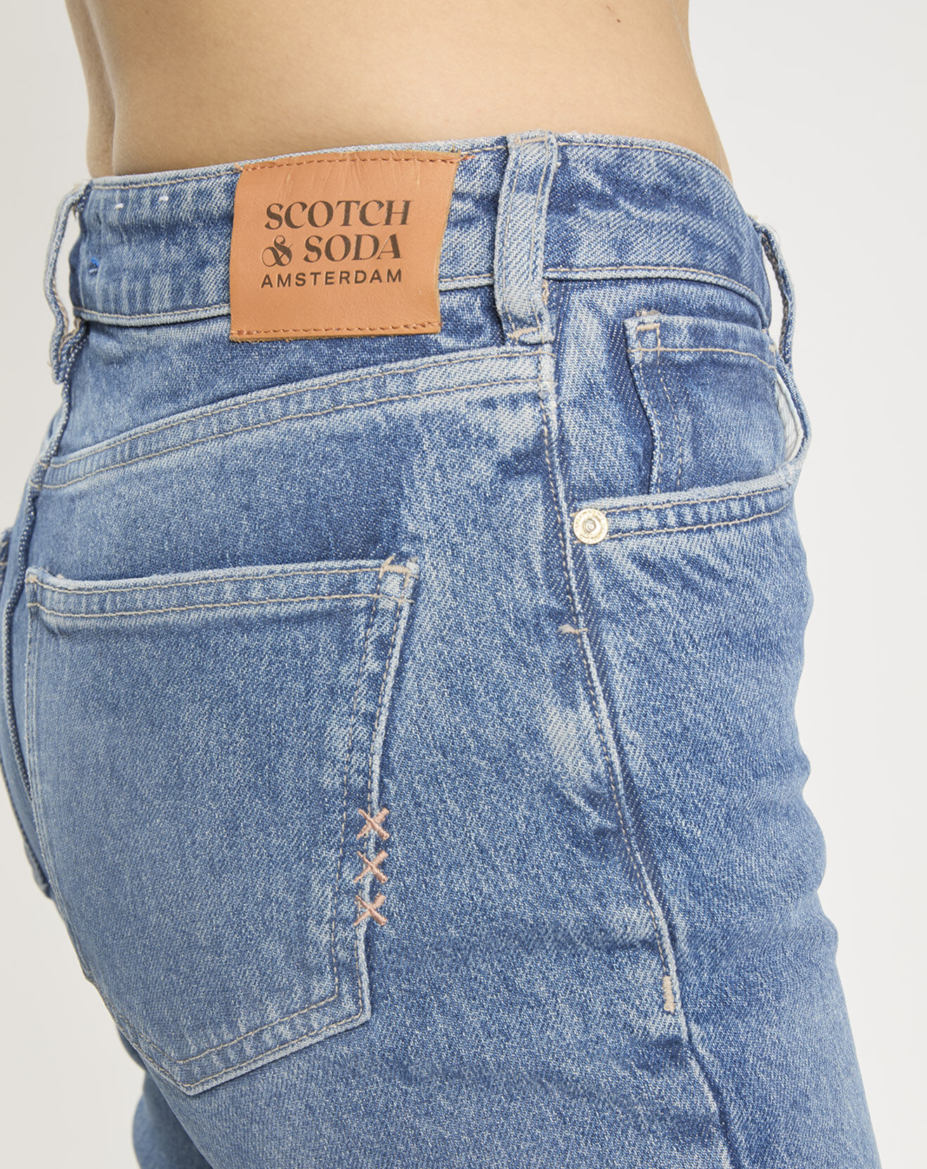 Scotch & Soda Jean Regular Fit bleu délavé