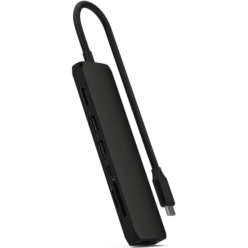 Satechi ST-P7SK hub & concentrateur USB Type-C 10000 Mbit/s Noir