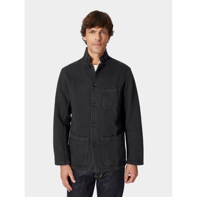 Herrenjacke Baumwolle und Leinen, Grafit