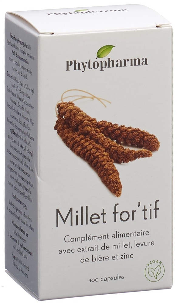 PHYTOPHARMA Hirse for'tif<br>100 Stück, Kapsel