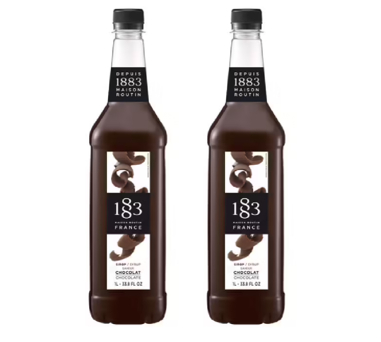 Sirop 1883 Routin Chocolat - Bouteille Plastique - 1L x2