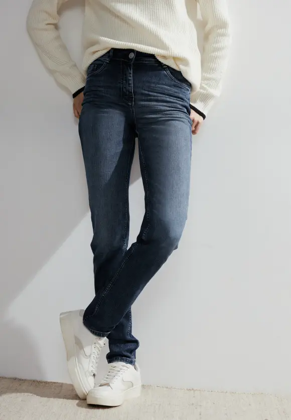 Slim Fit Jeans - mid blue wash