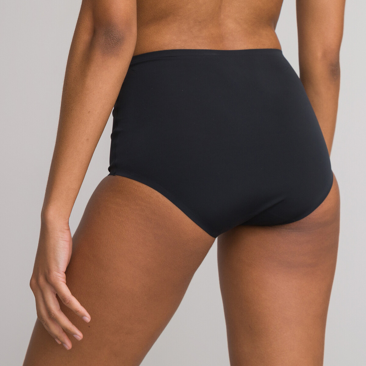 COLEÇÃO LA REDOUTE<br>Conjunto de 2 calcinhas de microfibra de cintura alta - Invisíveis