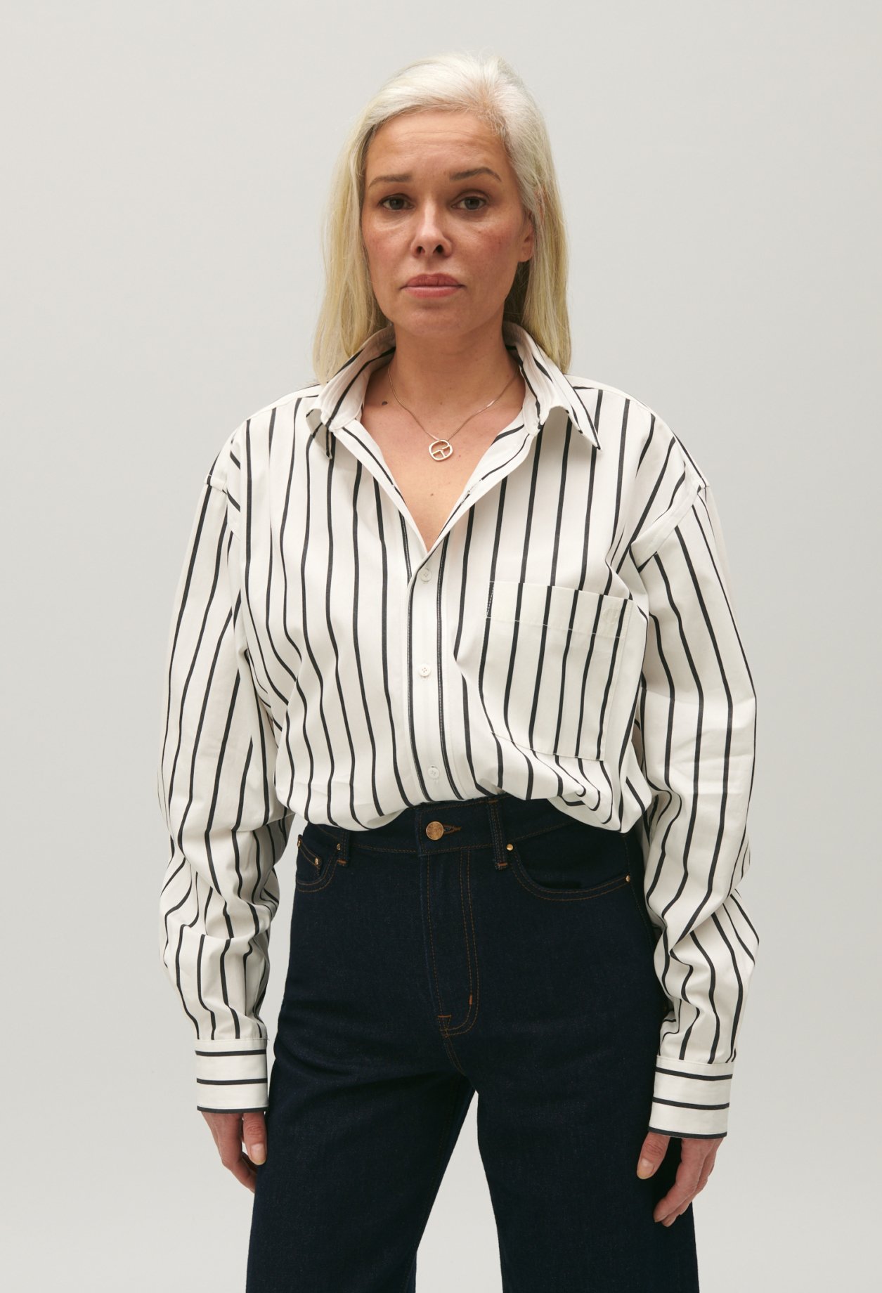 Chemise rayures oversize