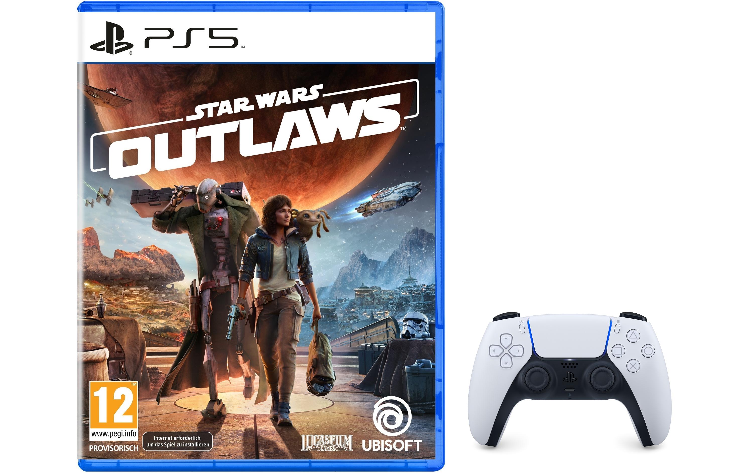 Star Wars Outlaws plus DualSense V2<br>Star Wars Abenteuer in einer offenen Welt voller Gefahren