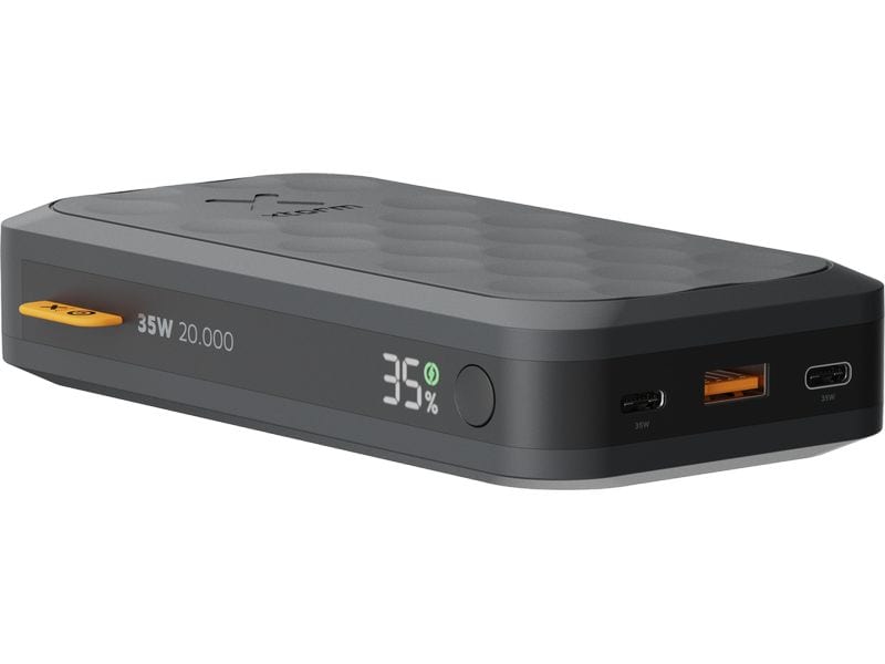 Xtorm Powerbank Fuel Series 5 FS5201 20000 mAh, Schwarz 2x USB-C, 1x USB-A Fuel Series Midnight Black