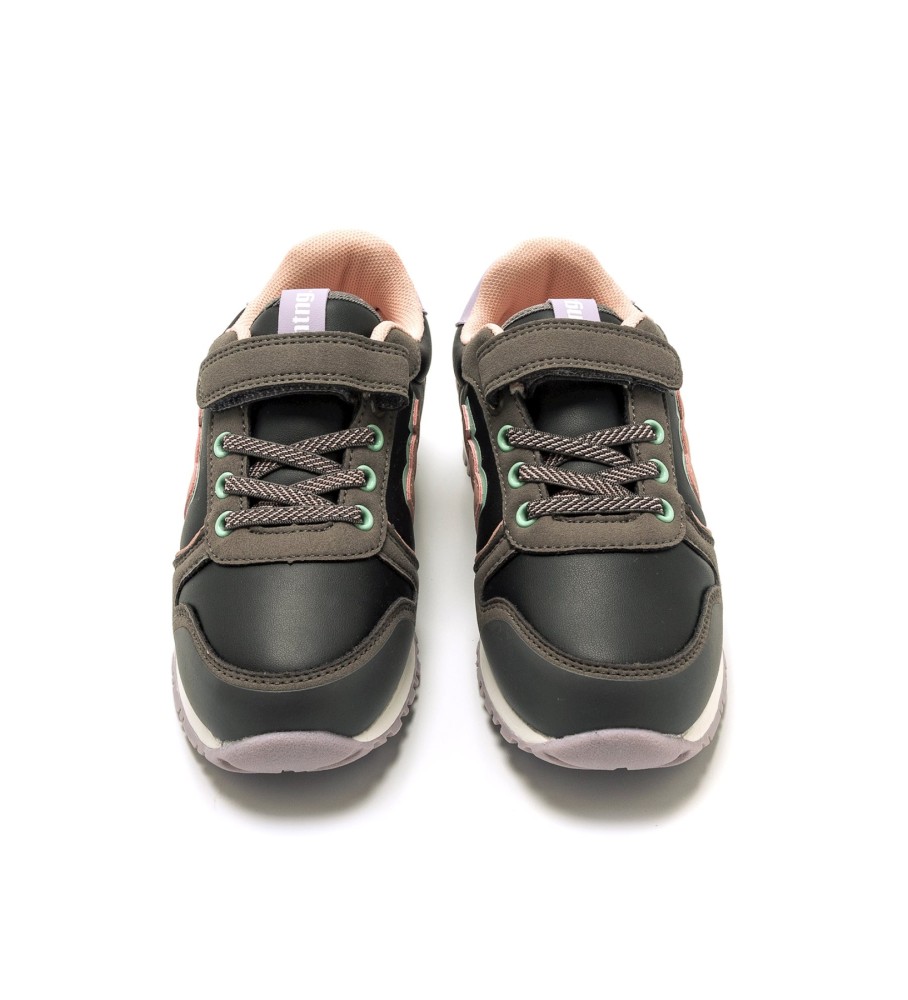Tênis Mustang Kids Cinza Menta