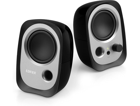 EDIFIER - Enceinte amplifiée 2.0 Enceinte R12U Noir - Ensemble 2.0 USB avec prise Jack 3.5 mm