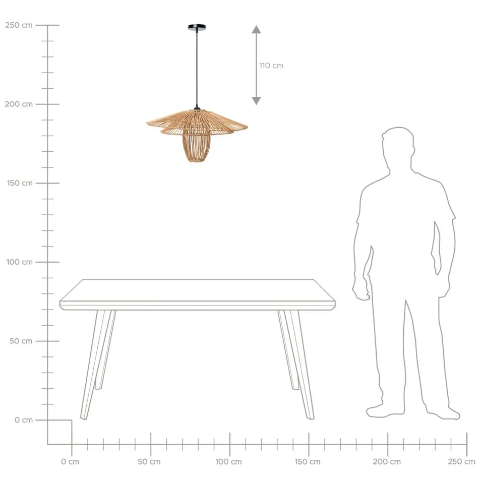 BOTIJAS - Hanglamp - Naturel - Rotan