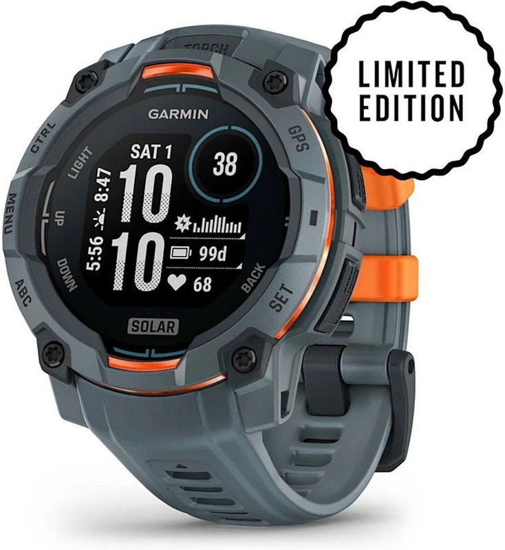Garmin - Instinct 3 Solar - GPS Horloge - Schemerblauw - 45 mm