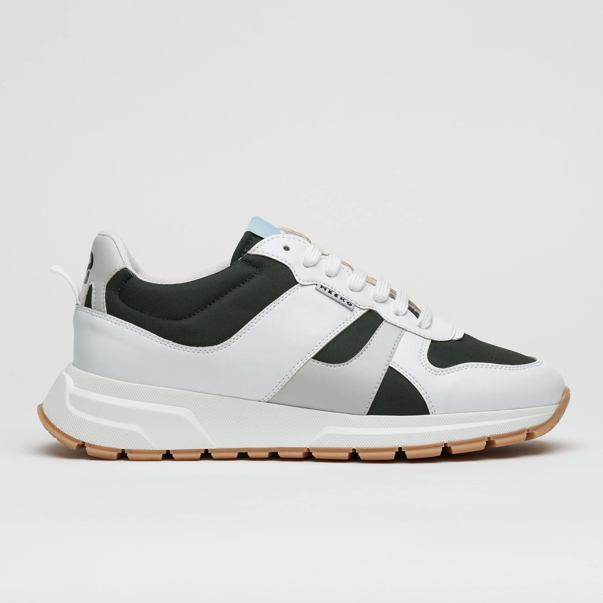 COCO PONGO - KHAKI GREEN - Baskets style running éco-responsables | Kaki