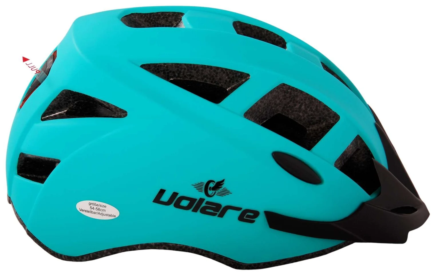 Volare - Cykelhjelm - Grøn m/LED 54-58 cm
