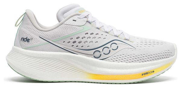 Chaussures Running Saucony Ride 17 Blanc Femme