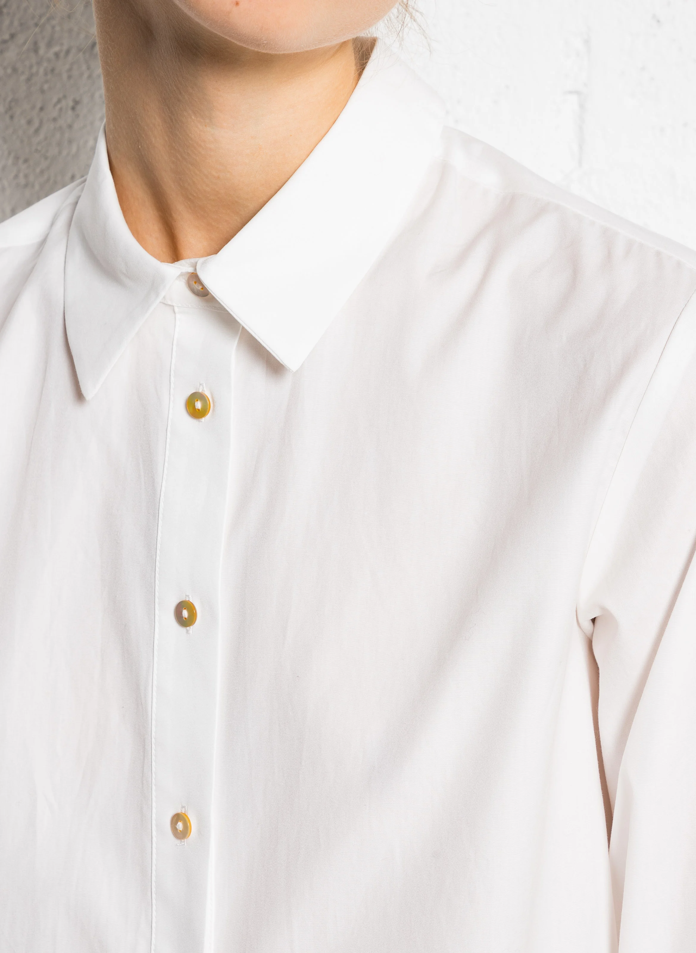 POL - Chemise col classique en coton | Blanc