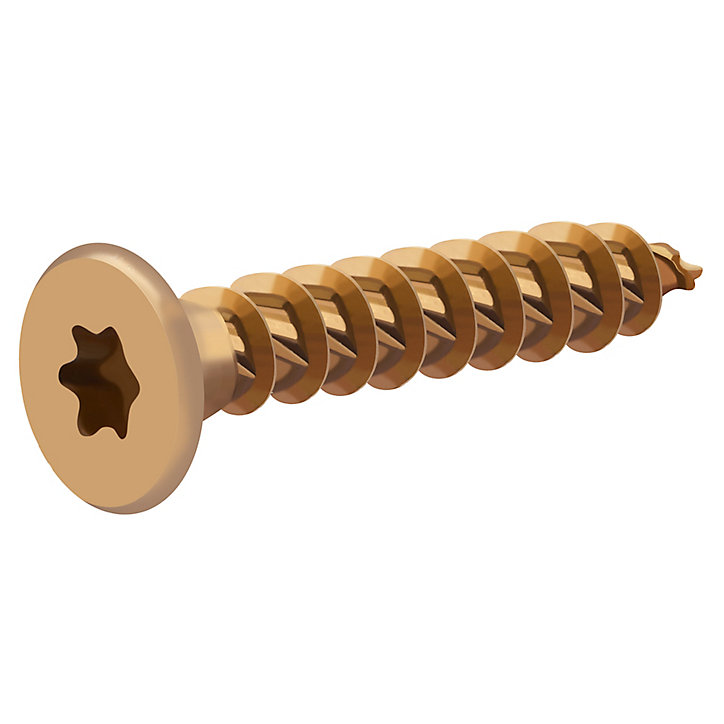 Vis à bois Turbodrive Premium torx zinguée jaune 5x30 mm - 500 pièces