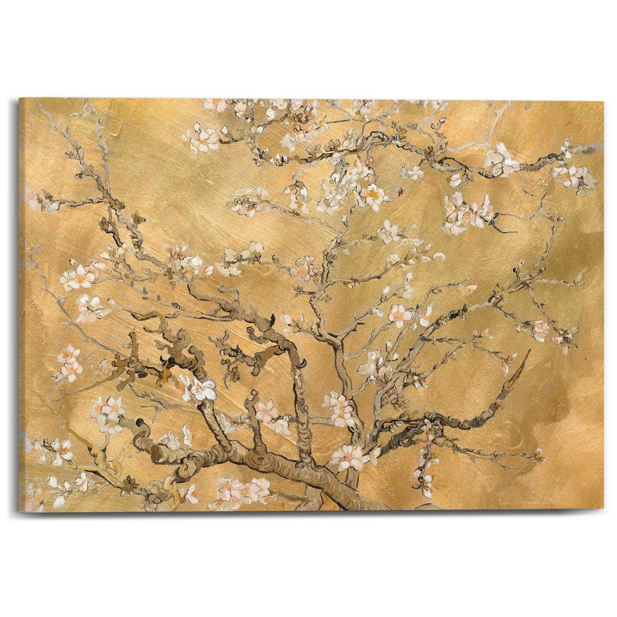 Reinders! Leinwandbild »Van Gogh - almondblossom« Wohnzimmer - Gold - Leinwand - Berühmte Künstler - 70x50 cm