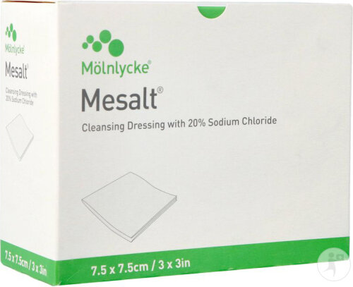 Mesalt Compresses Stériles Imprégnées 7,50x 7,50cm 30 Pièces