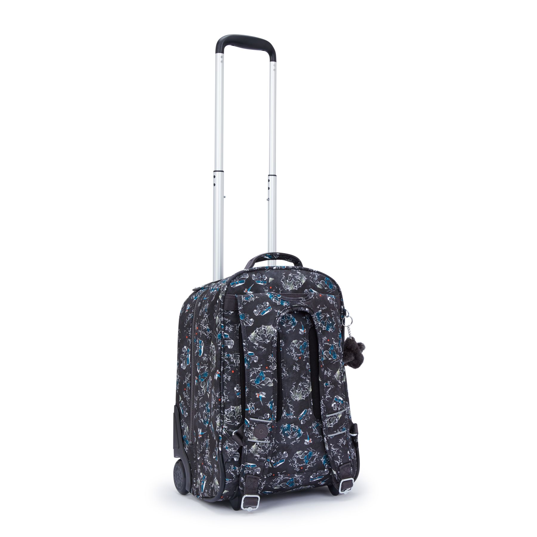 SARI Grand sac à dos à roulettes pour enfants avec compartiment pour ordinateur - Jungle Fun Race