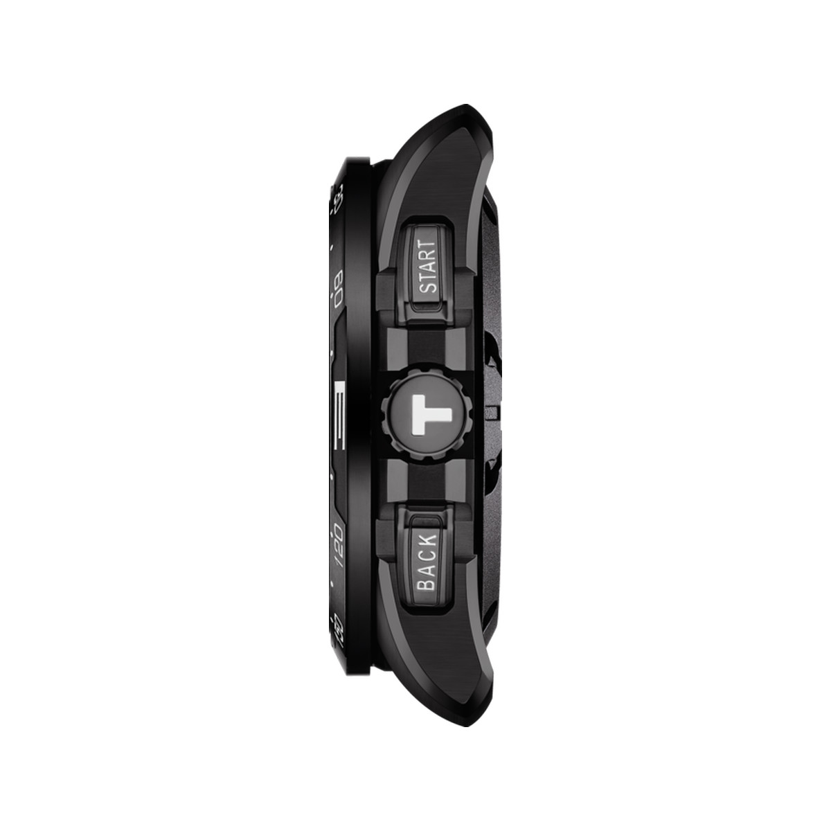 Montre Tissot homme titane bracelet caoutchouc noir