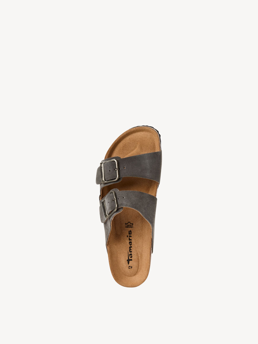 Leren Slipper - grijs