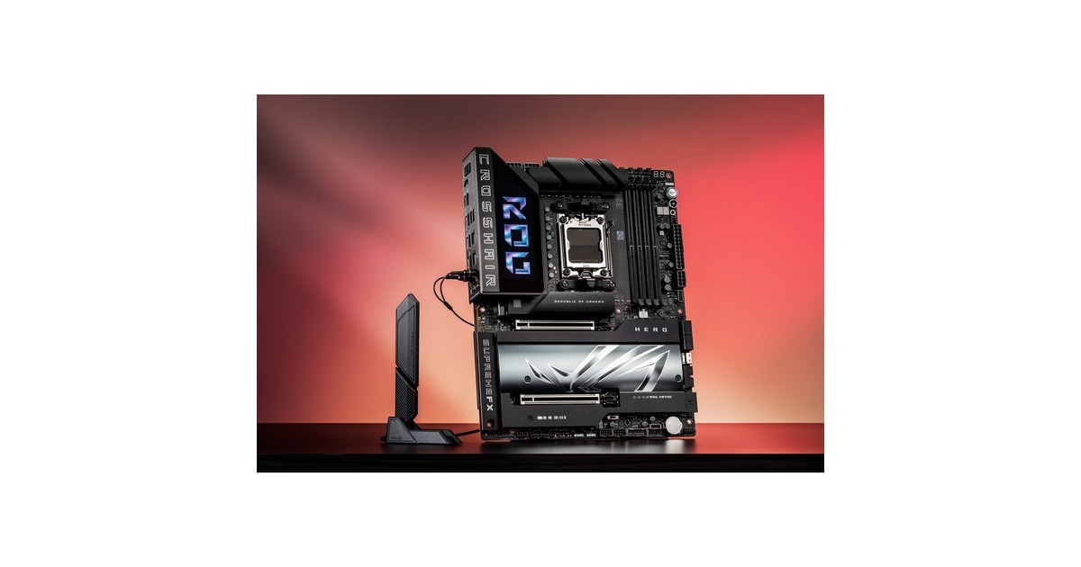 ASUSROG CROSSHAIR X870E HERO socket AM5 moederbord  (5Gb-LAN,  2,5Gb-LAN, Wi-Fi 7, BT, Sound, ATX)