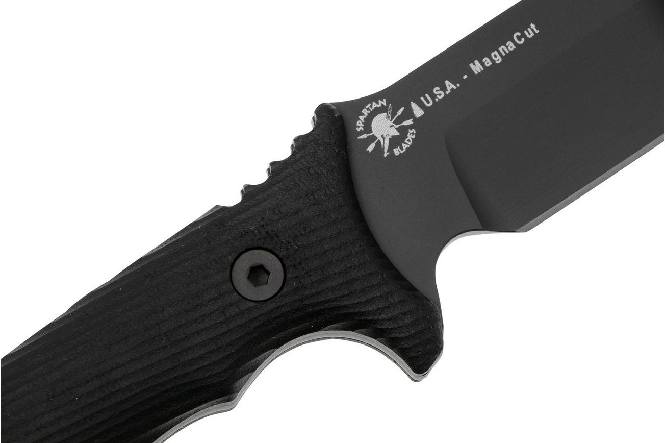 Spartan Blades Harsey Difensa SB19BKBKKYBK Black, Black Micarta, survivalmes, kydex schede
