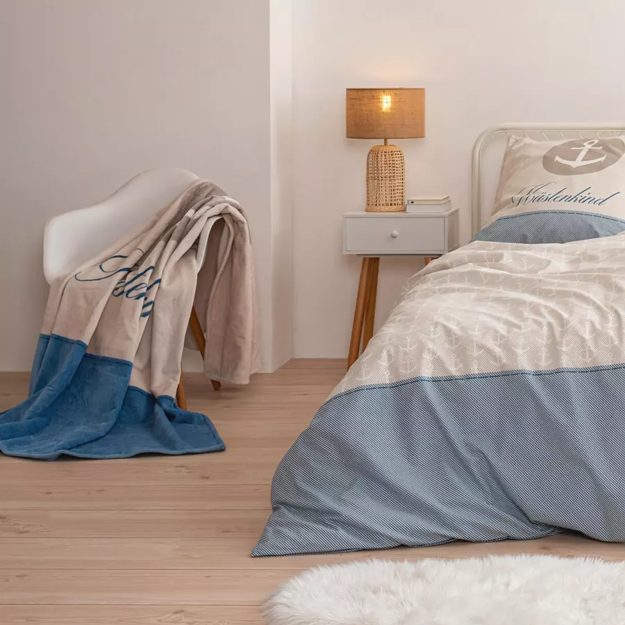 termana Bettwäsche Anker maritim Küstenkind Küstenkind Übergröße
