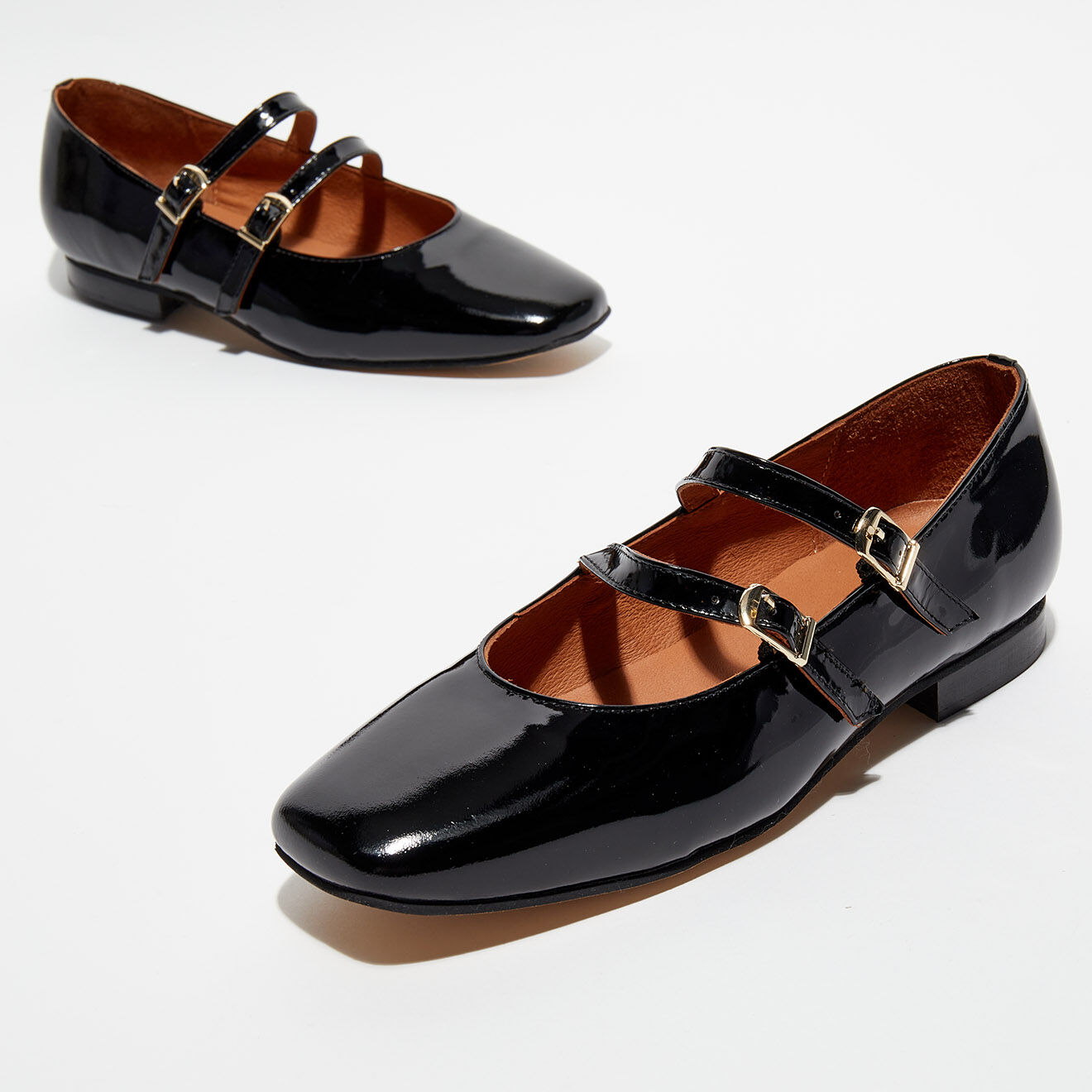 Quartier Latin Babies en Cuir verni Justine noires
