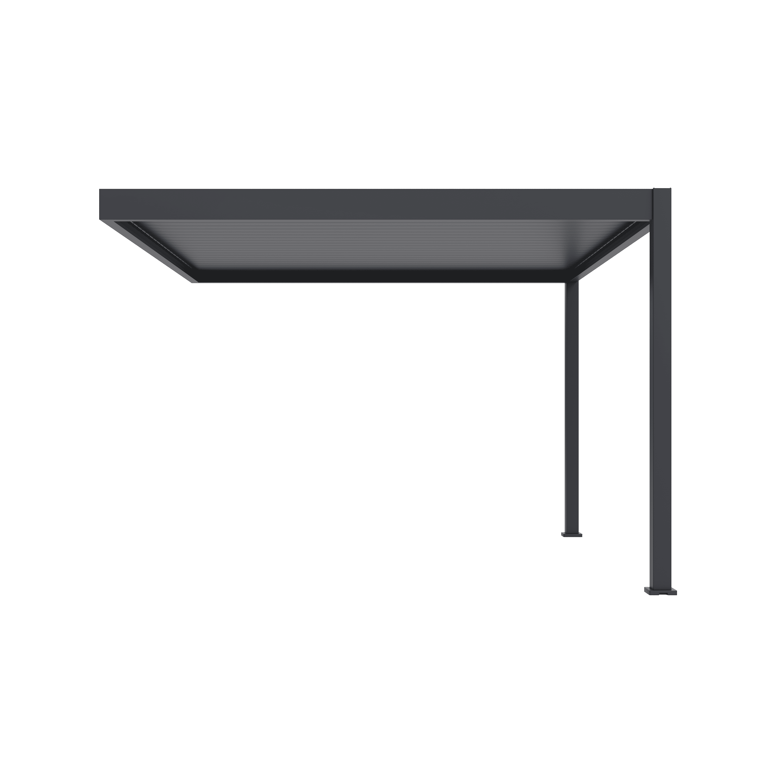 Orion Deluxe 360 x 400 cm muur terrasoverkapping - Anthracite