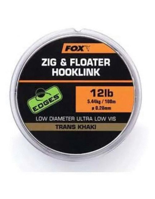Fox Zig And Floater Hooklink Trans Khaki - Onderlijn
