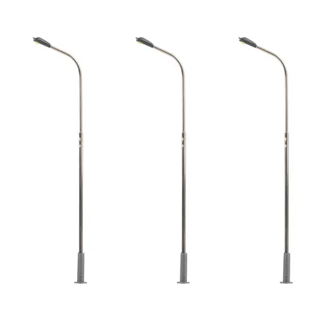 Faller 180100 - LED-Straßenbeleuchtungen, Peitschenleuchte, 3 Stück