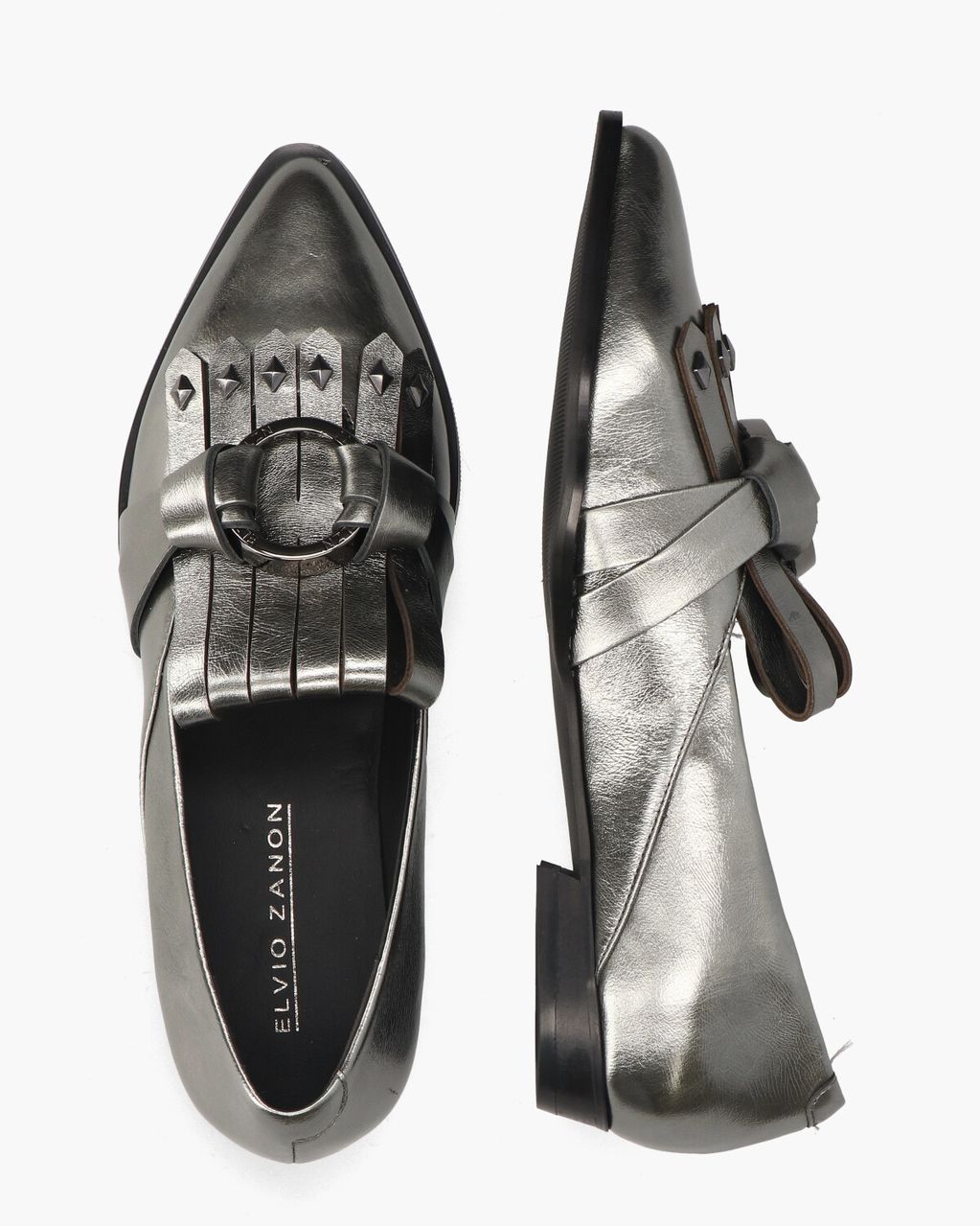 Elvio Zanon EA0304 Zilvergrijs Damesloafers