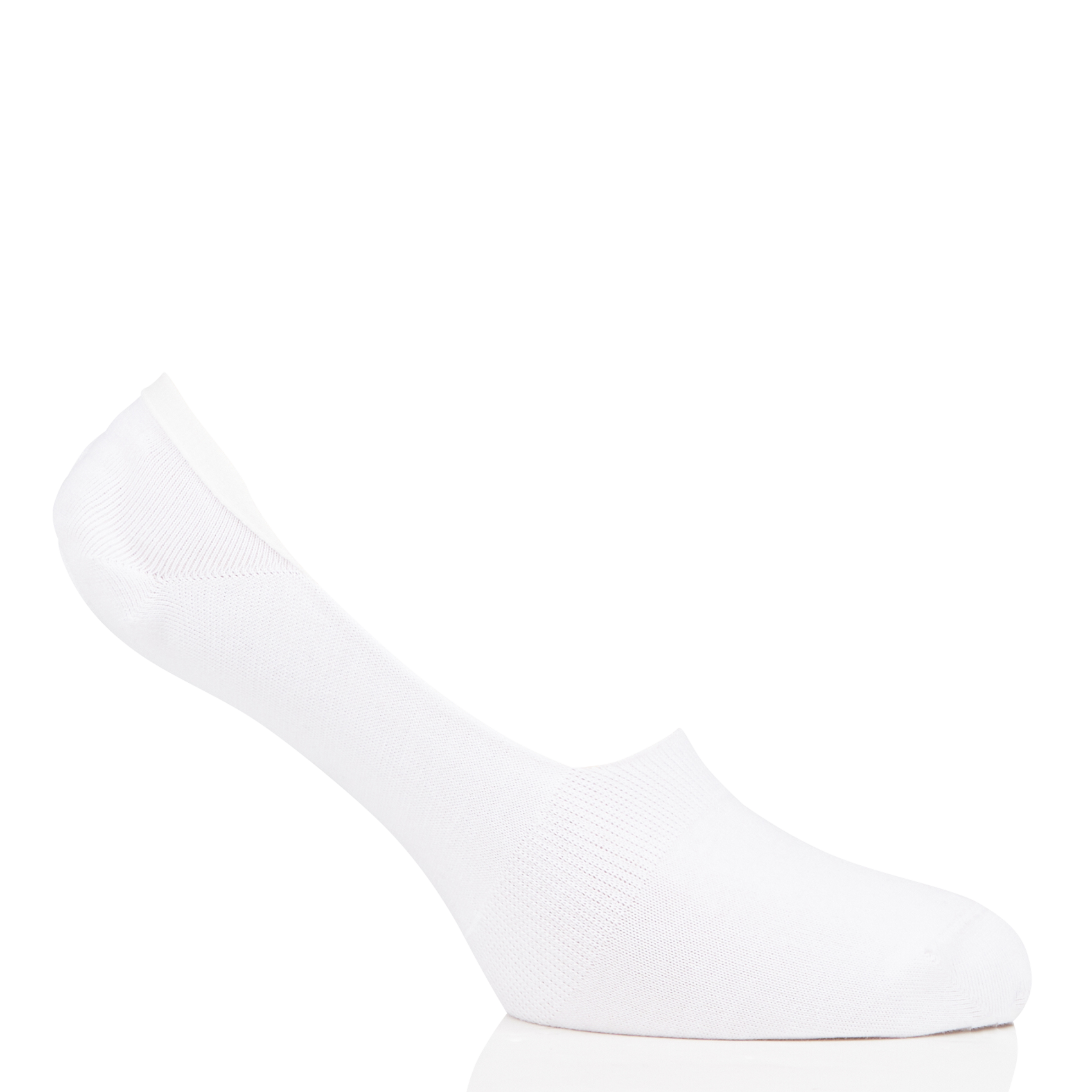 Socquettes invisibles en coton mélangé| Blanc