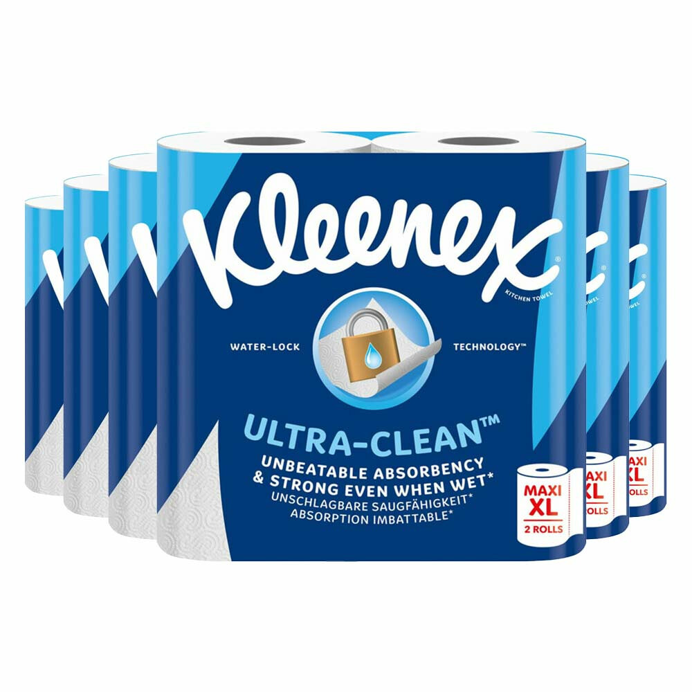 6x Kleenex Keukenpapier Ultra Clean Maxi XL2 stuks