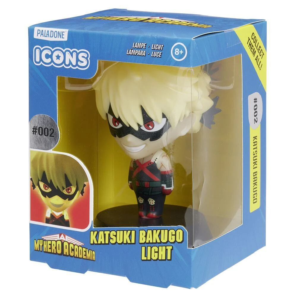 Lampe My Hero Academia Katsuki Bakugo Icons veilleuse à piles