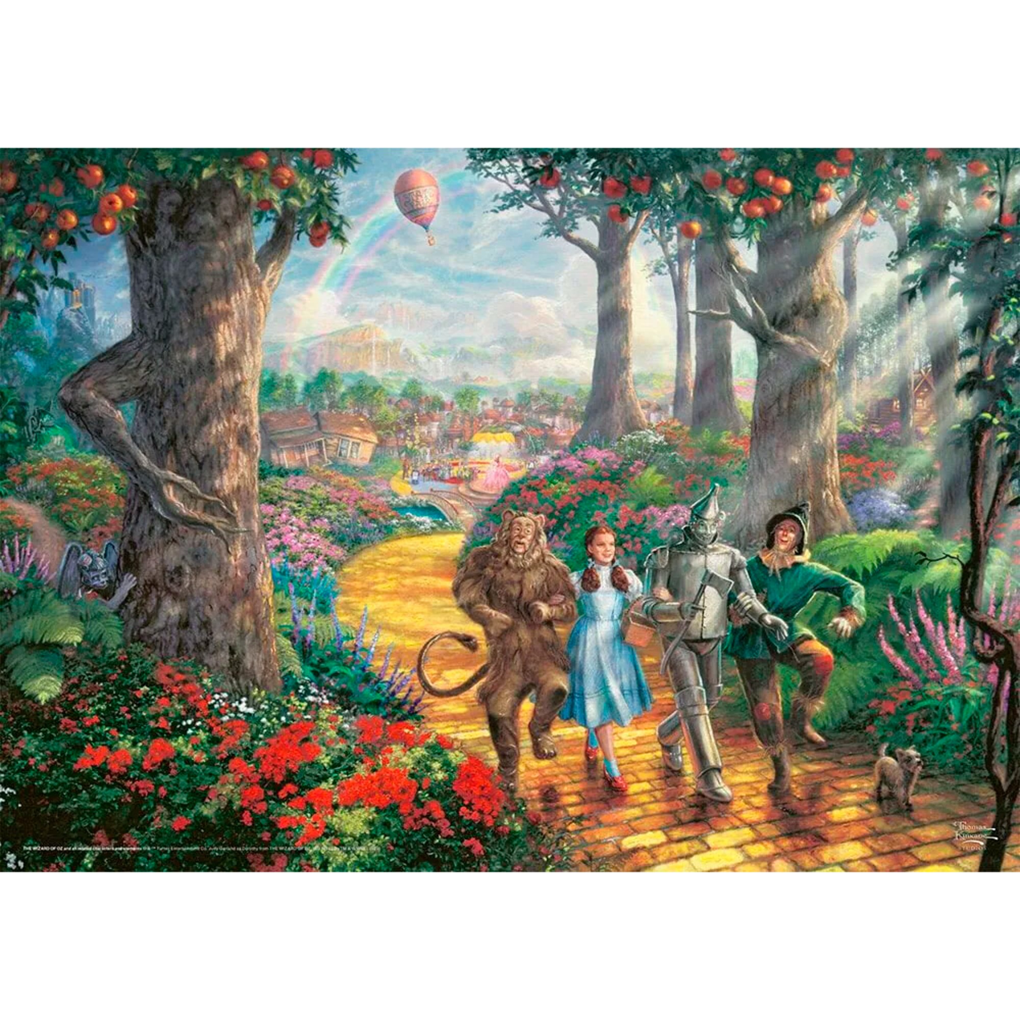 Schmidt Spiele Puzzle Thomas Kinkade Studios: Der Zauberer von Oz, Follow the Yellow Brick Road