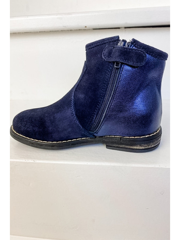 Bottines Fille Michelle Peau Nuit - Reqins