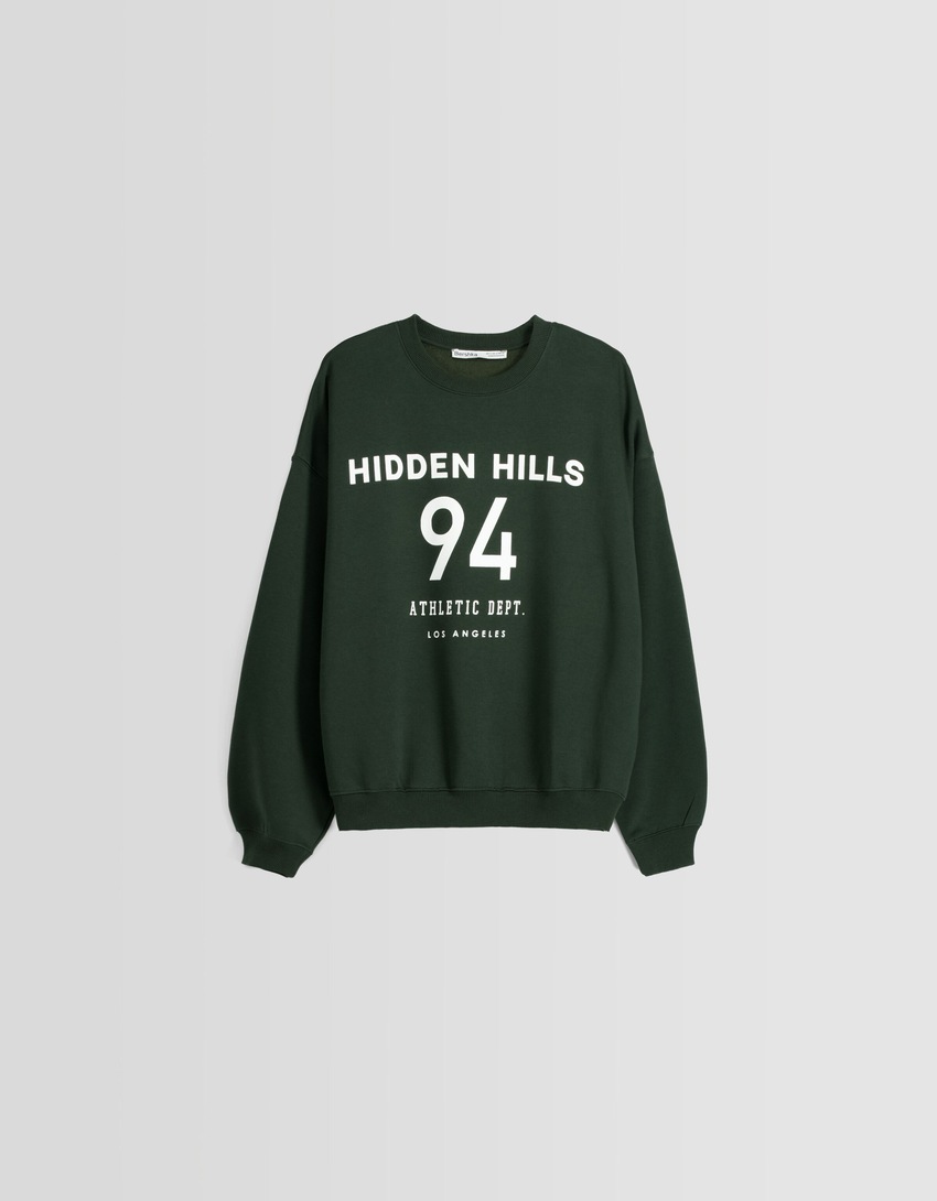 Moletom estampado oversized