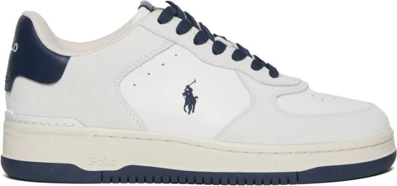 POLO RALPH LAUREN Ralph Lauren Lage Sneakers Heren Master Court Maat: 45 Materiaal: Suède Kleur: Wit