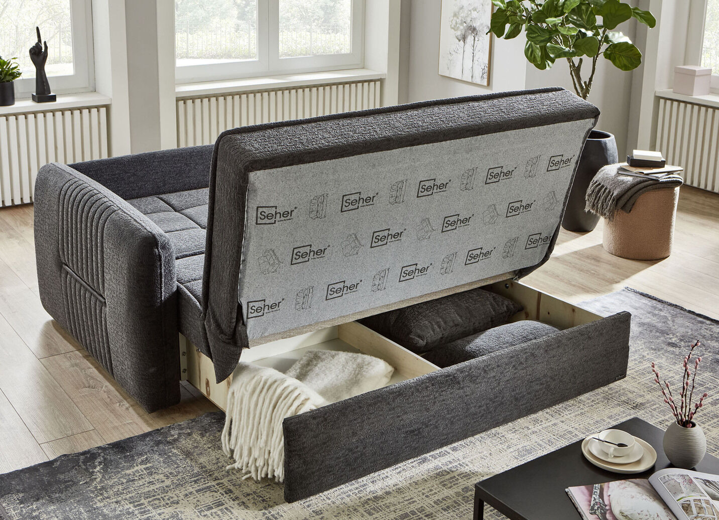 Schlafsofa mit Bettkasten